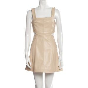 NWT Jonathan Simkhai Bianka Cut Out Mini Dress size 0 Vanilla